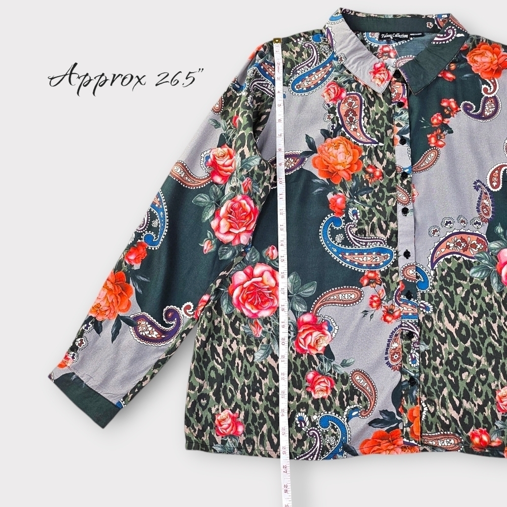 Tolani Collection Evonne Black Paisley Top - Picture 11 of 13